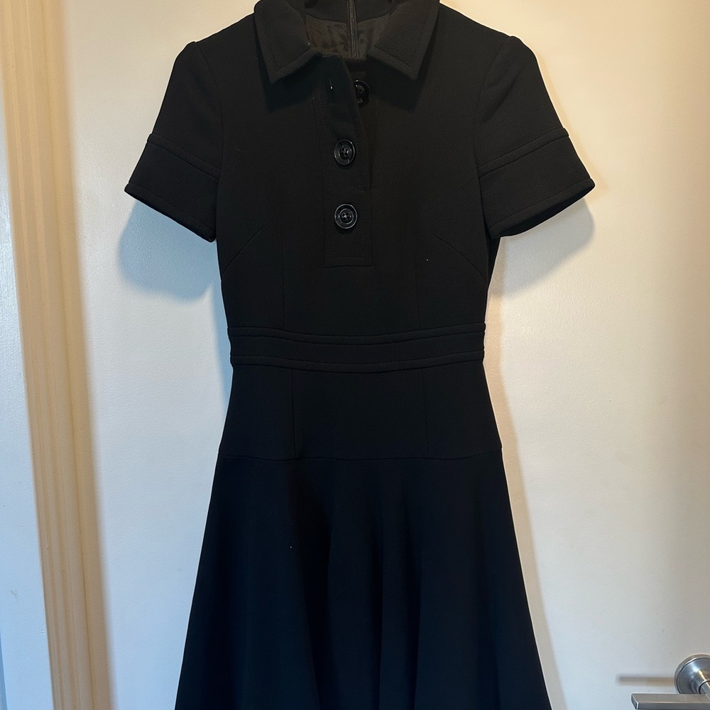 Chic Black Button-Up Dress